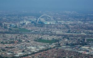 Wembley Stadium in Wembley, representing the local broadband coverage area.