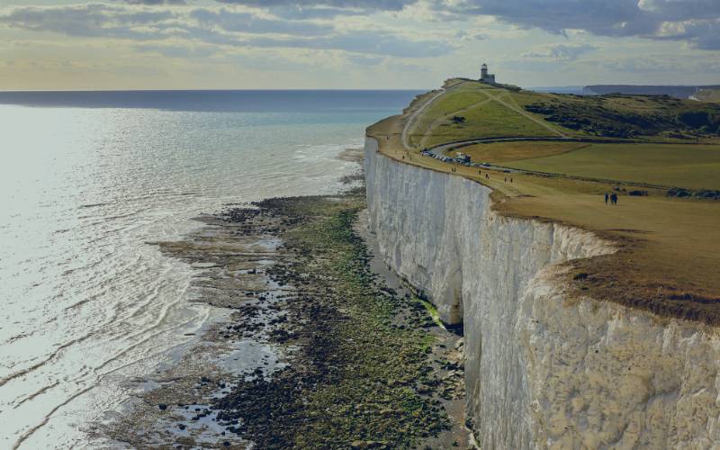 Chalk Cliffs in Eastbourne, representing the local broadband coverage area