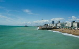 Coastline in Brighton, representing the local broadband coverage area