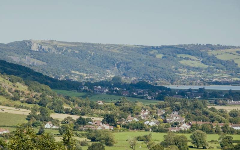 Mendip Hills in Somerset, representing the local broadband coverage area