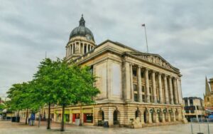 Nottingham Council House in Nottingham, representing the local broadband coverage area