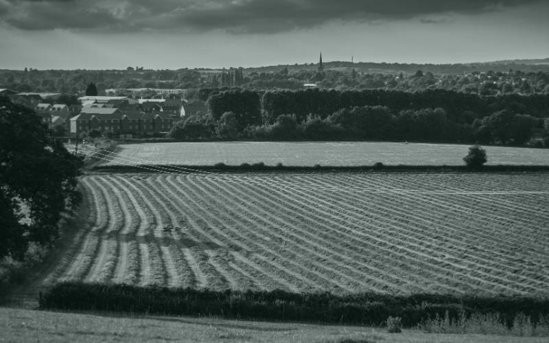 Outdoor fields in Bromsgrove, representing the local broadband coverage area