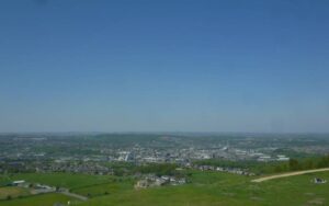 Panorama view of Huddersfield, representing the local broadband coverage area