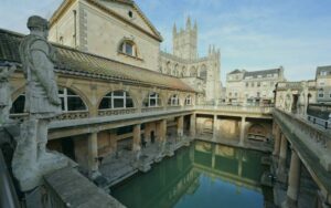 Roman Baths in Bath, representing the local broadband coverage area