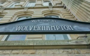 Welcome to Wolverhampton Sign in Wolverhampton, representing the local broadband coverage area