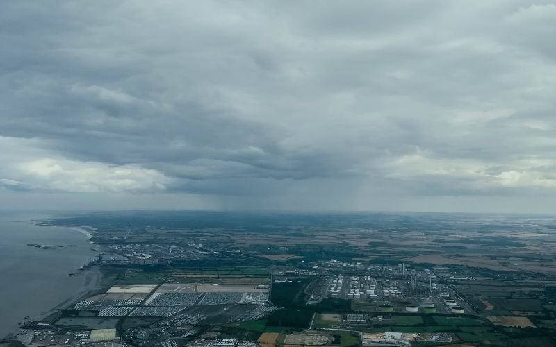 Steelworks aerial in Scunthorpe, representing the local broadband coverage area