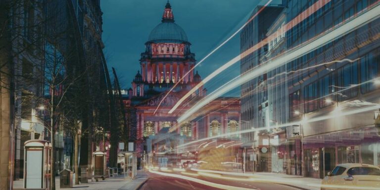 City Light trails representing Gigabit broadband speeds