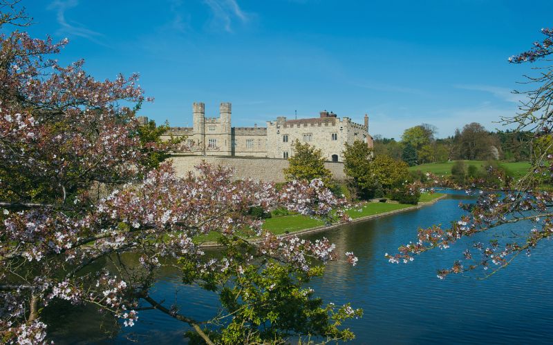 Leeds Castle in Maidstone UK, representing the local broadband coverage area