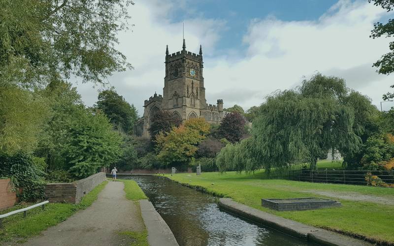 St Mary's Church Kidderminster, representing the local broadband coverage area